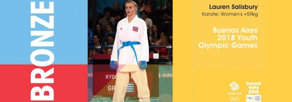 Lauren Salisbury - British Karate's first Youth Olympic Medalist